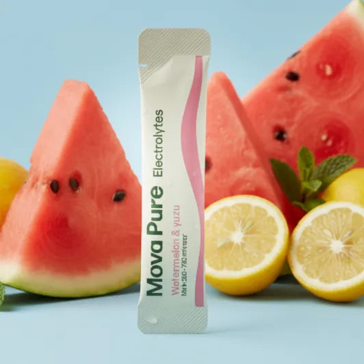 WATERMELON-YUZU ELECTROLYTE POWDER | 30 SACHETS | NO SUGAR · NO E551