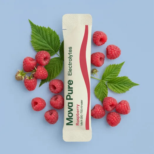 RASPBERRY ELECTROLYTE POWDER | 30 SACHETS | NO SUGAR · NO E551